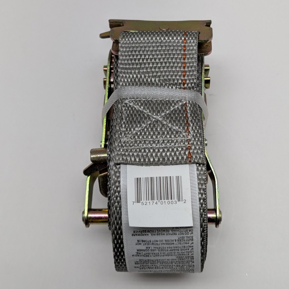 Pacific Cargo Control Ratchet Strap 2x16 WLL 1000 lbs. GRAY