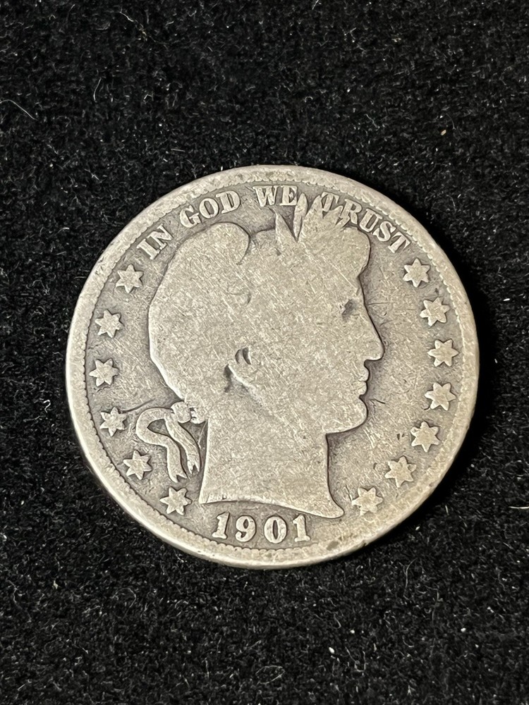 1901 s barber half dollar