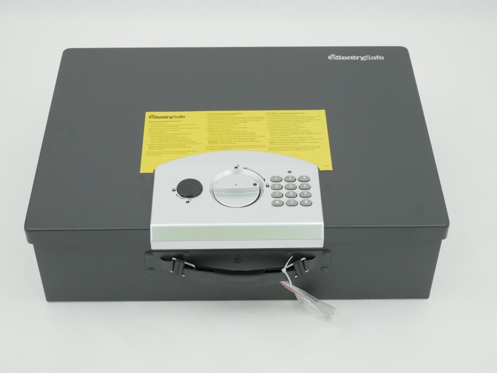 SentrySafe Portable Security Safe Large 0.5 cu ft Digital Lock Tethering PL048E