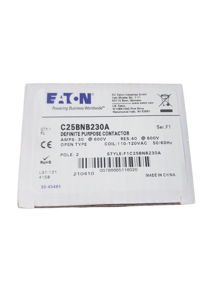 Cutler Hammer - Definite Purpose Contactor C25BNB230A