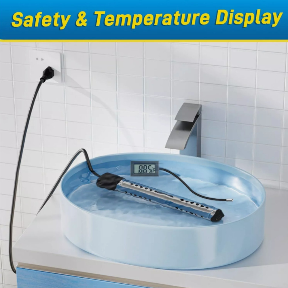 2000W Immersion Heater, Portable Electric Water Heater Fast Heating for Buckets