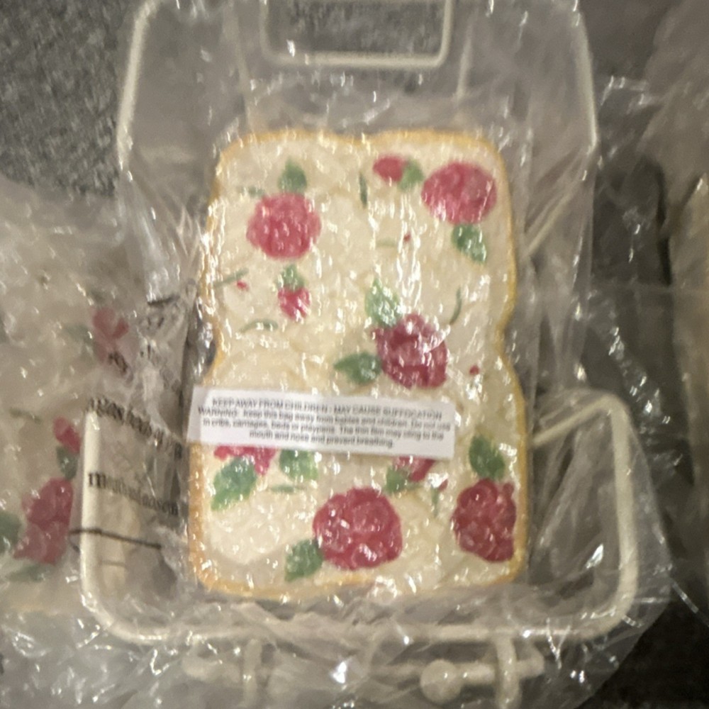 Temp-tations Rose by tara 12 Piece Ceramic Rectangular Floral Baking Dishes.