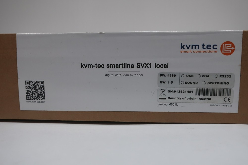 Kvm SVX1 Kvm-tec Smartline Digital Catx Extender Module
