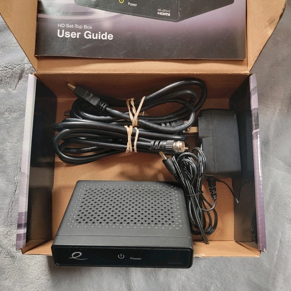 Evolution Digital HD Set Top Box DMS2004UHD w/ Remote HDMI & Adapter