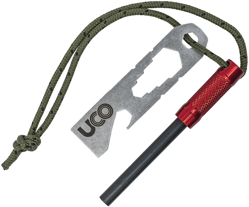 New UCO Survival Fire Striker MT-FS-SVKIT RED