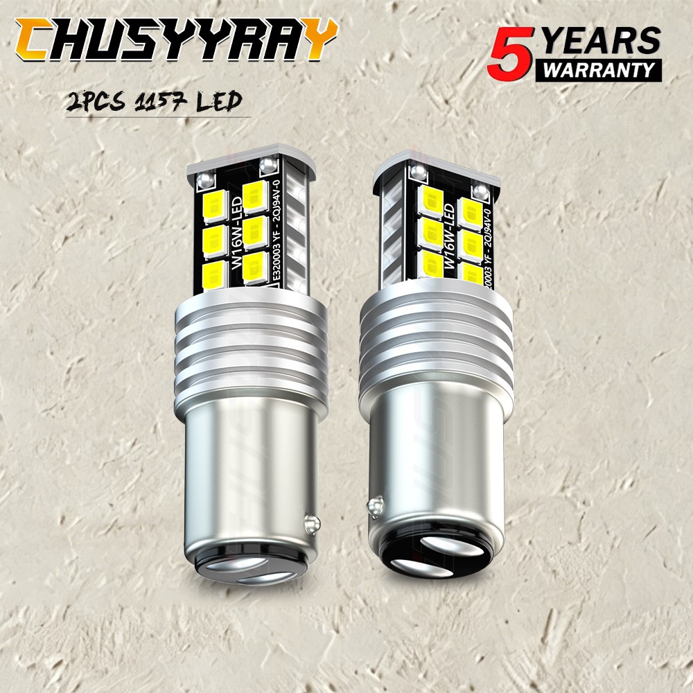 1157 LED Tail Brake Stop Reverse Parking Turn Signal Light Bulb Super White