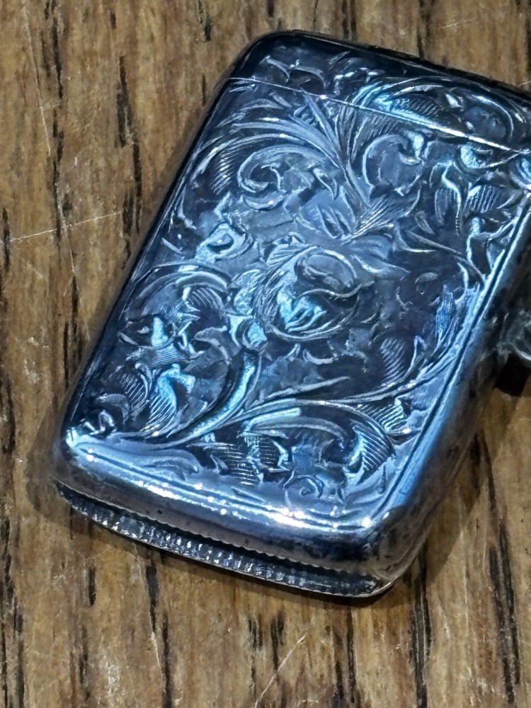 English Solid Silver Vesta, Full Hallmarks
