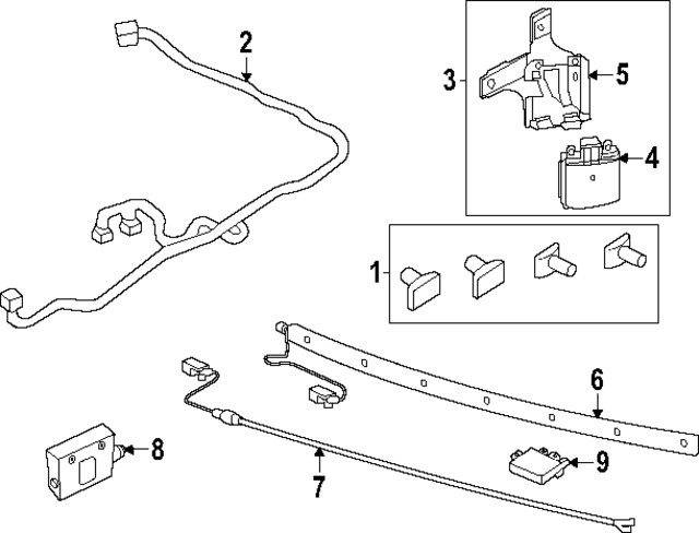 Genuine Ford Blind Spot Detection System Warning Sensor NB5Z-14D453-A