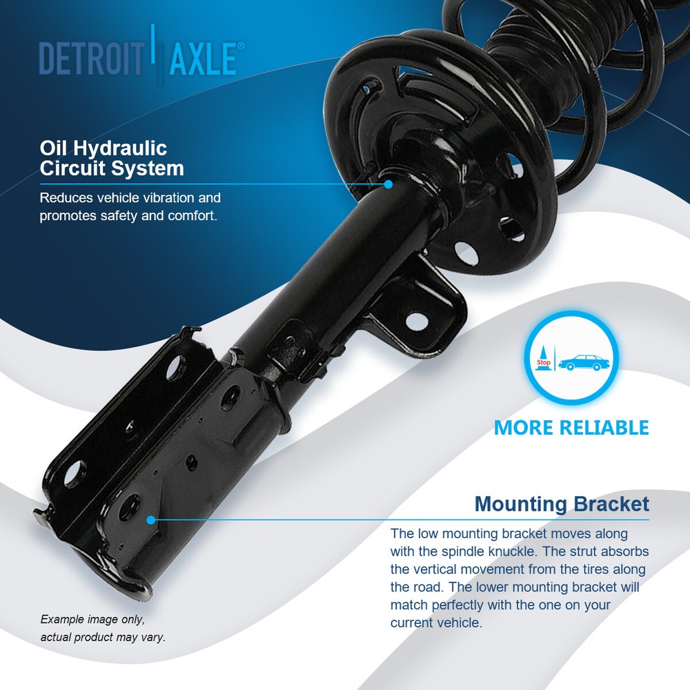 Pair Front Struts w/Coil Spring Assembly for 2013 2014 2015 - 2019 Ford Explorer