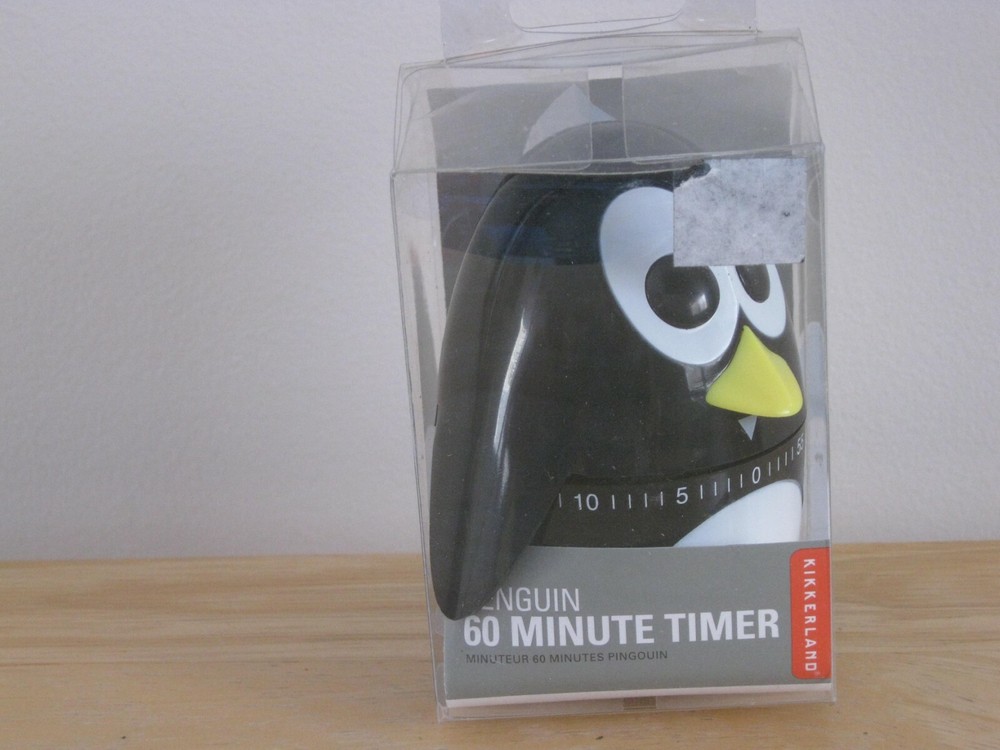 Penguin 60 Minute Timer Kikkerland NEW