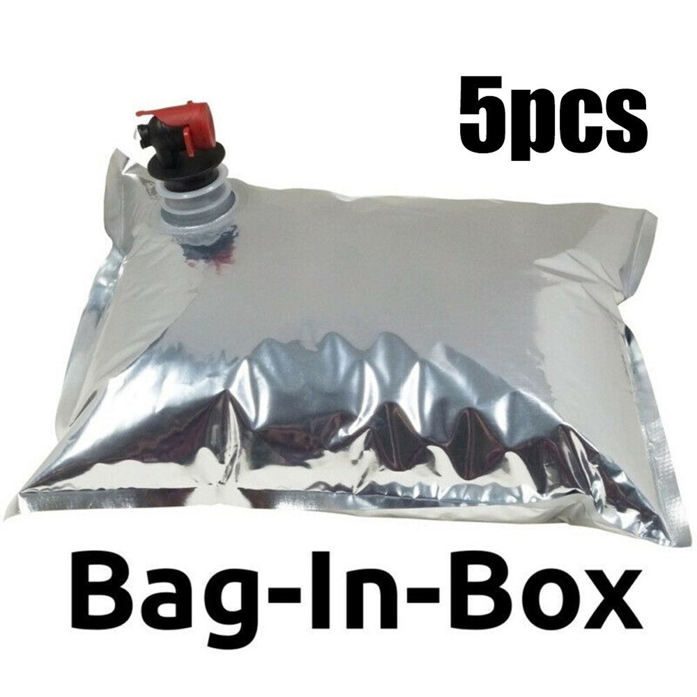 5pcs For Boxed Beverage Container/Wine Dispenser Red Wine Bag In Box 5L New