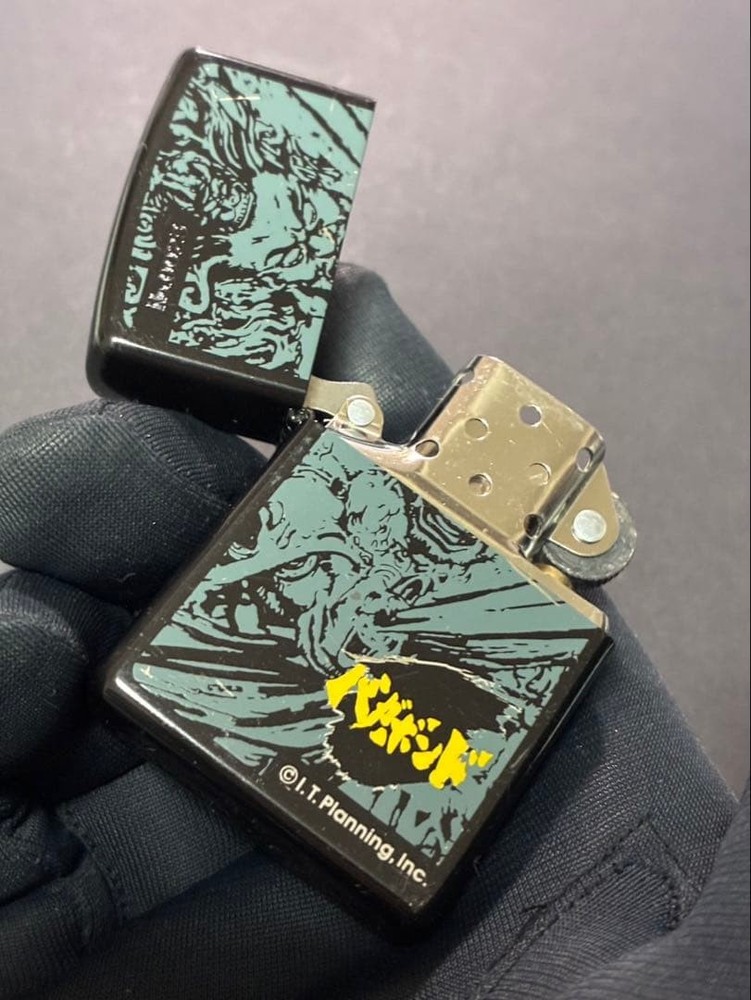 Zippo Vagabond Limited Edition Black One Sided Processing Lighter Regular Japan