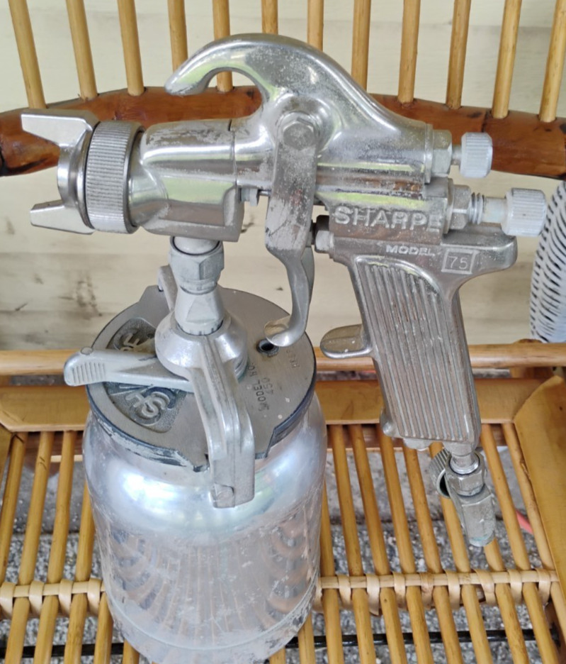 Sharpe Paint Spray Gun Model 75 with canister Cup UNTESTED