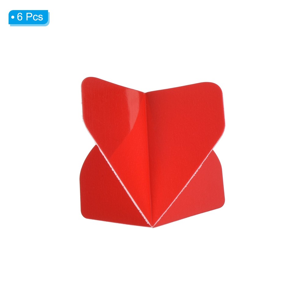 Dart Flights, 6 Pack PET Darts Accessories Red