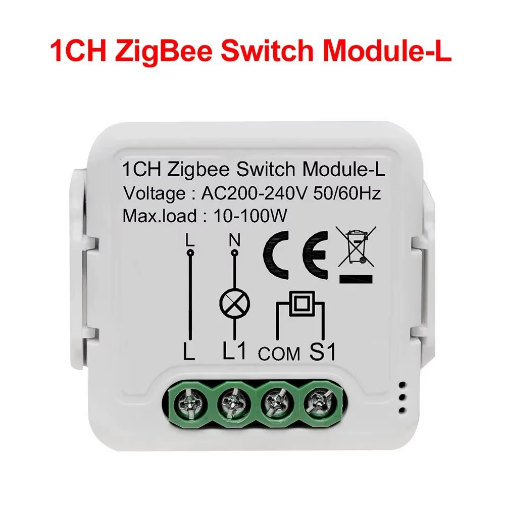 Tuya Smart Zigbee Switch Module No Neutral Wire Required Smart Home DIY Light Br