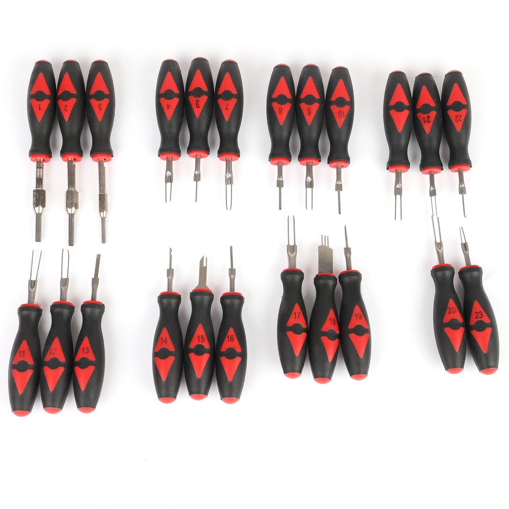 23PCS UNIVERSAL TERMINAL CONNECTOR RELEASE TOOLS KIT EXTRACTOR REMOVAL TOOLS SET