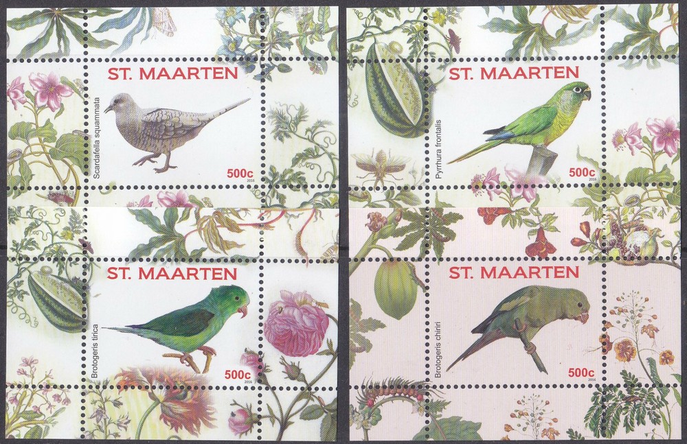 Sint Maarten Issue 2016 (364-367)  Birds