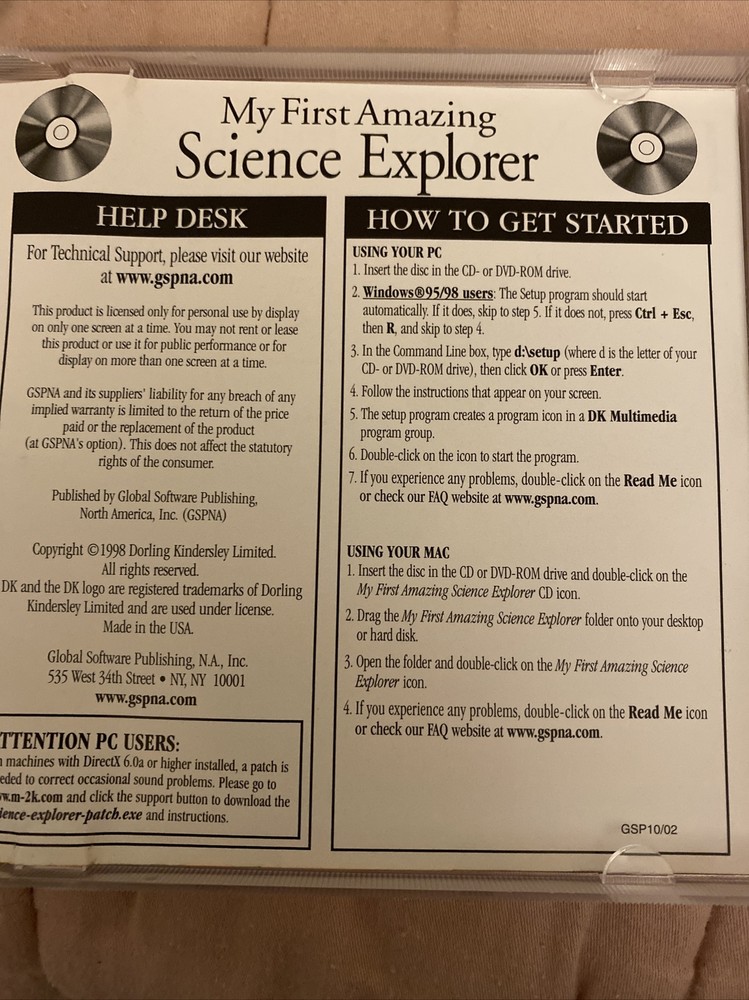 My First Amazing Science Explorer (Windows 98/ME/2000/XP, CD-ROM, 836330000034)