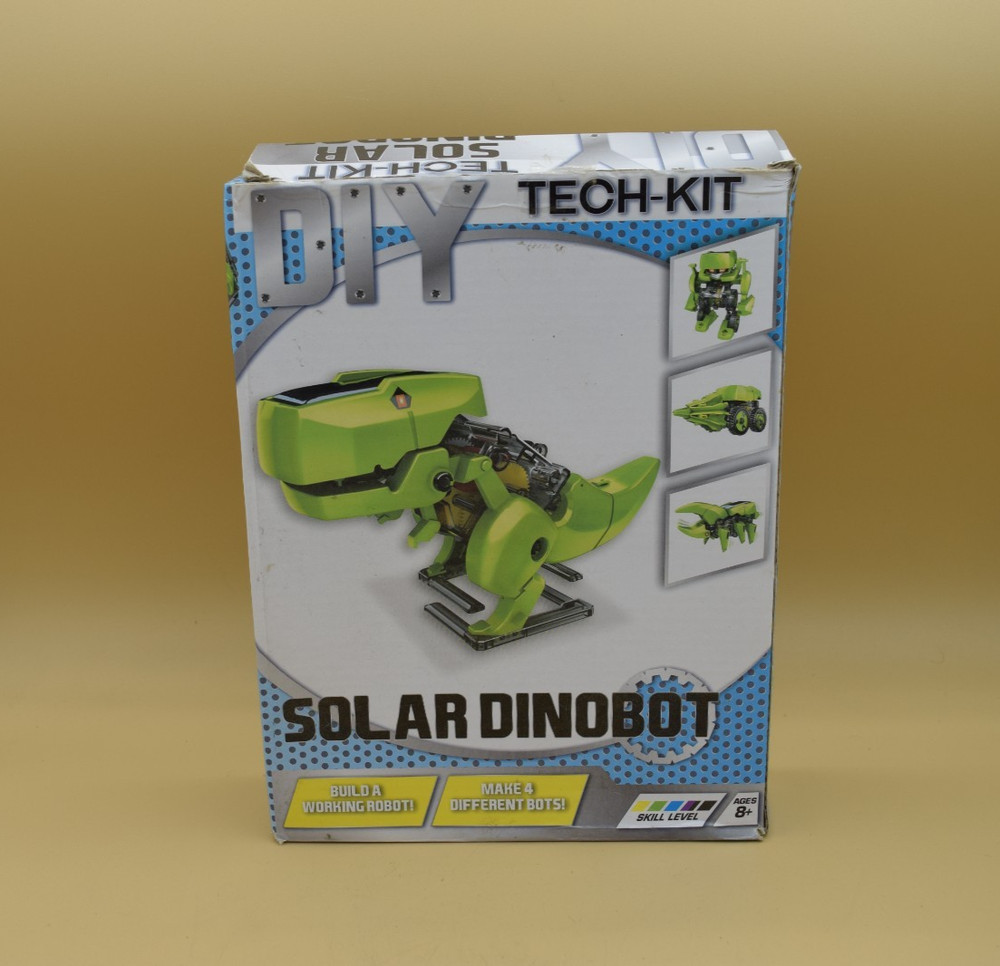 DIY Solar DinoBot Tech-Kit Runs on Solar -New open box has instructions