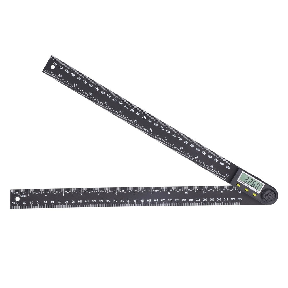 Electronic Angle Ruler LCD Digital Protractor Angle Finder 0‑300mm 0‑360 Degree