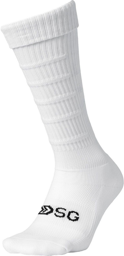 DSG SOCCER SOCKS 1 PAIR MEDIUM, WHITE *DISTRESSED PKG