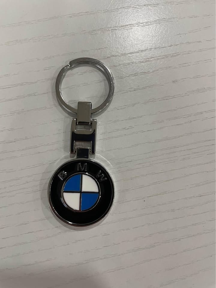 BMW KEYCHAIN (M PERFORMANCE) CHROME/MATTE BLACK/CIRCLE LOGO