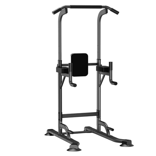 Adjustable Power Tower for Home Gym - Multifunctional Pull-Up & Dip Station
