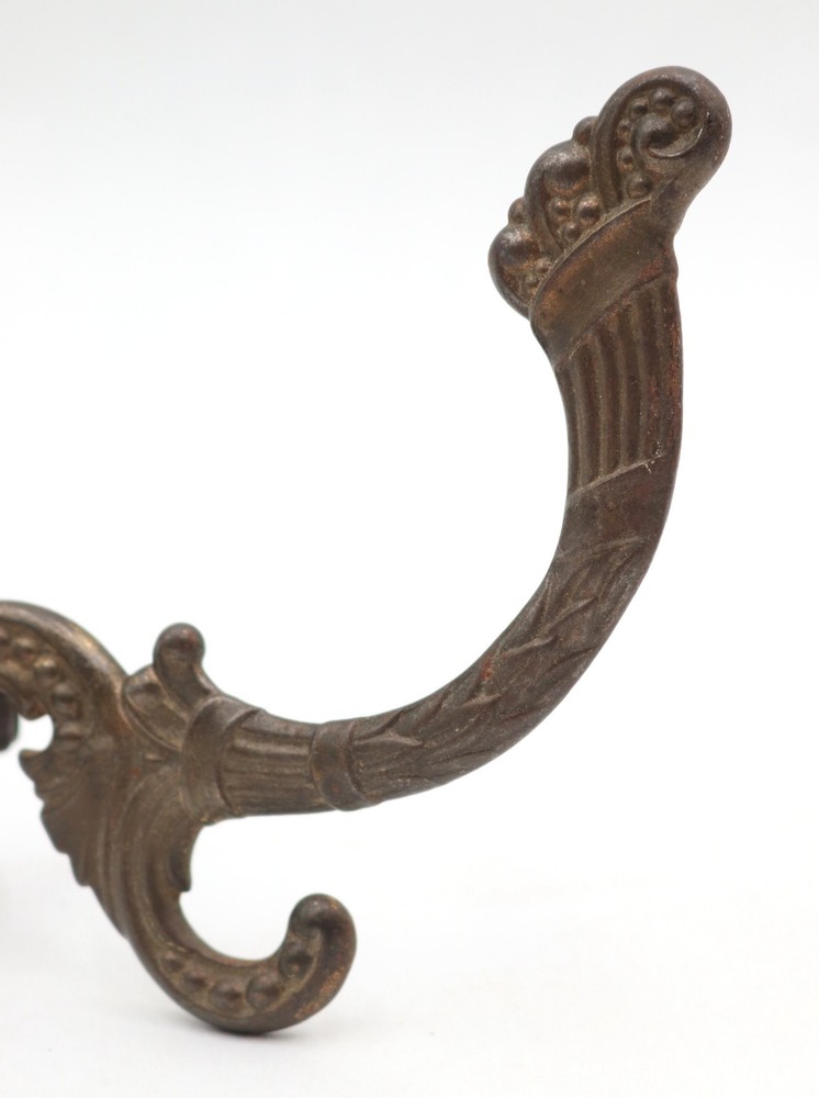 Cast Iron Antique Beaded Victorian Hall Tree Hook