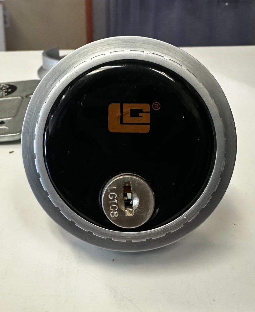 mechanical combination safe lock, LG lock, Group 2, key dial, dial, chrome