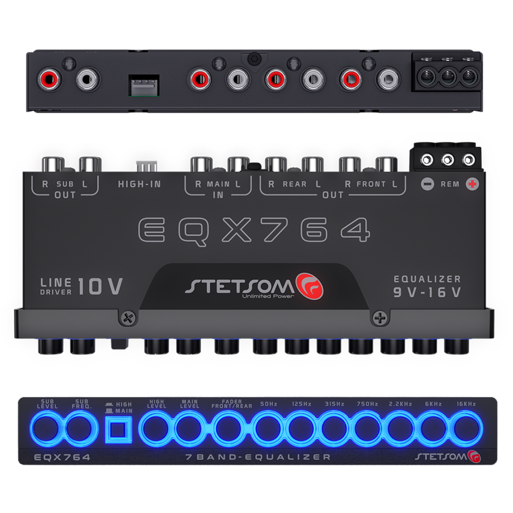 Stetsom EQX764 EQ Graphic Equalizer 7 Band Equalization