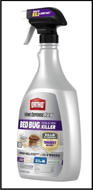 Home Defense Max Bed Bug, Flea & Tick Killer, 24 oz, Kills Bed Bugs