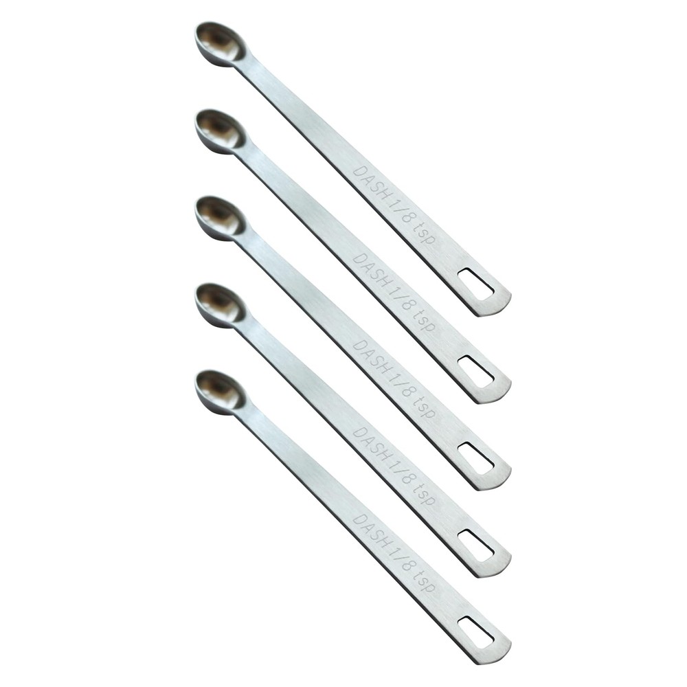 5PCS 1/8 Teaspoon(1/8tsp, 0.625 ml, Dash) Single Tiny Measuring Spoon, Small