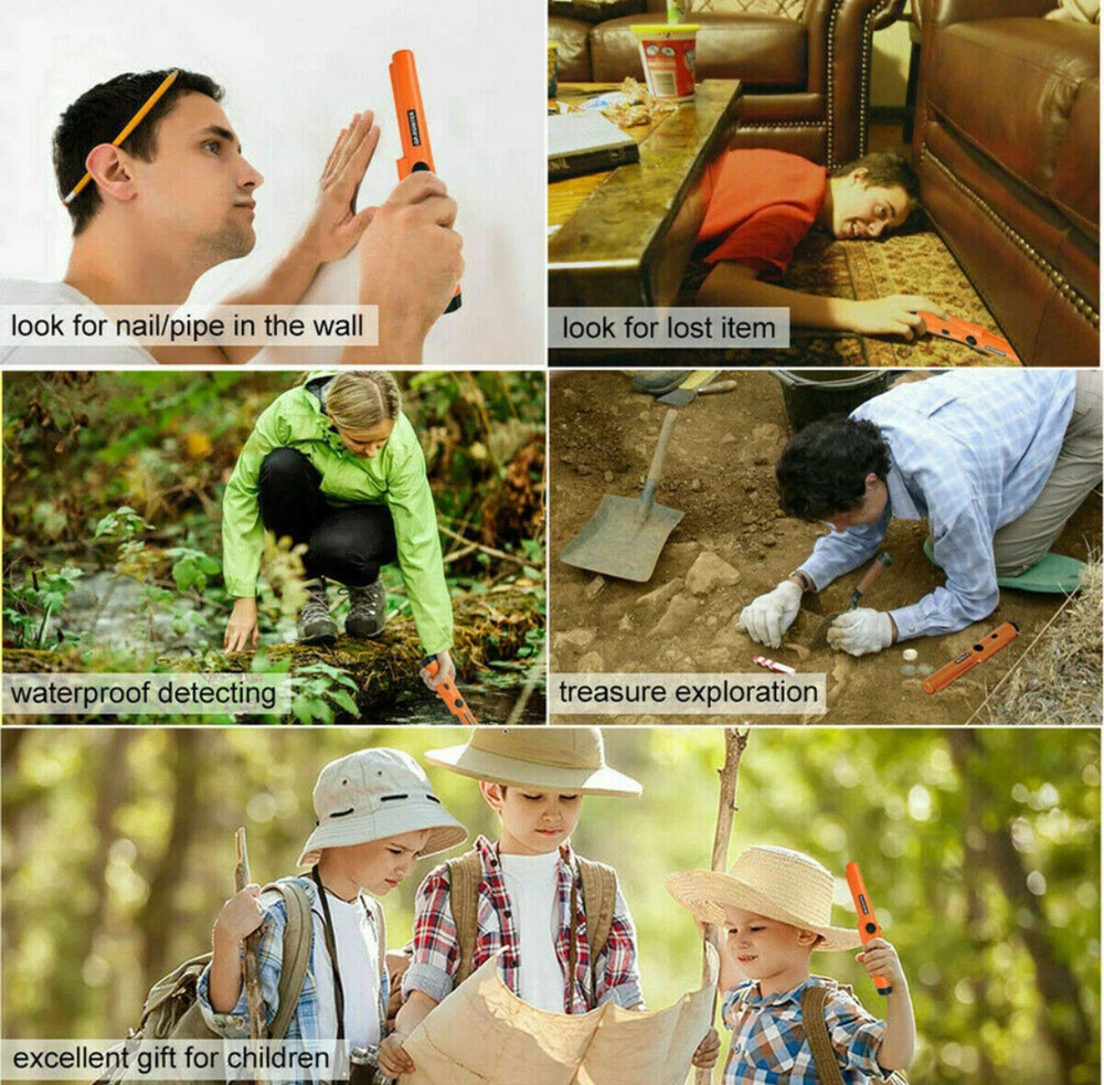 Metal Detector Handheld Pro Pinpointer Pointer Probe Waterproof Sensitive Tester