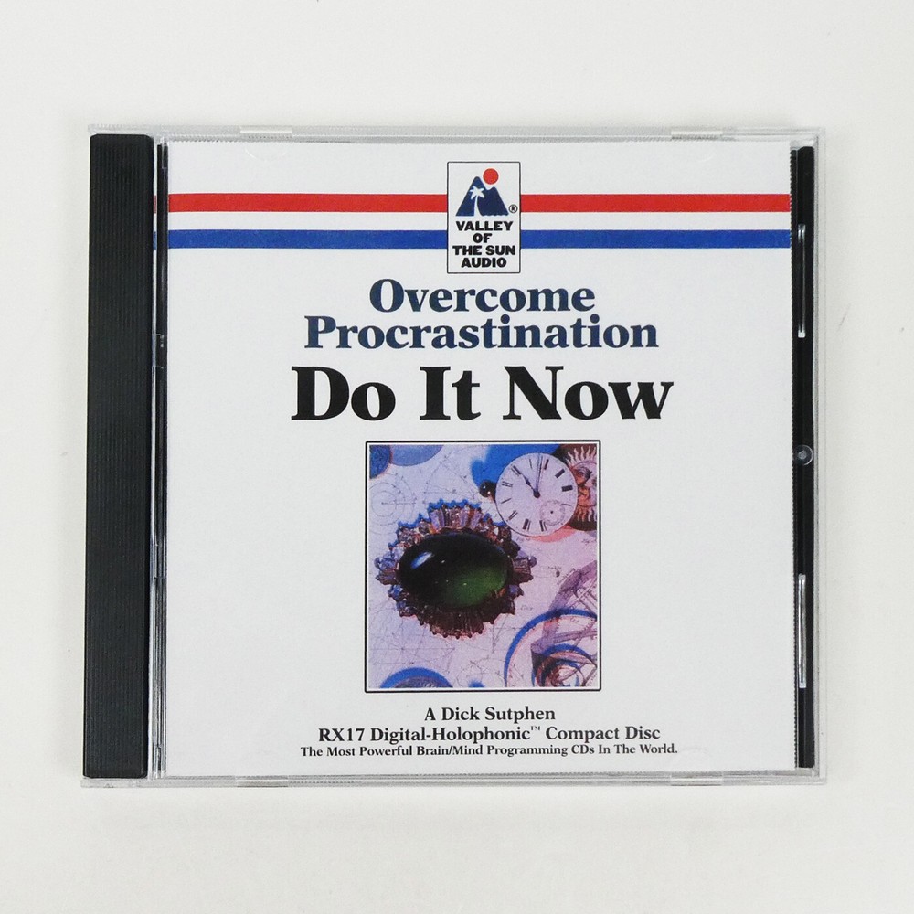 OVERCOME PROCRASTINATION Self Hypnosis CD Dick Sutphen Guided Imagery Subliminal