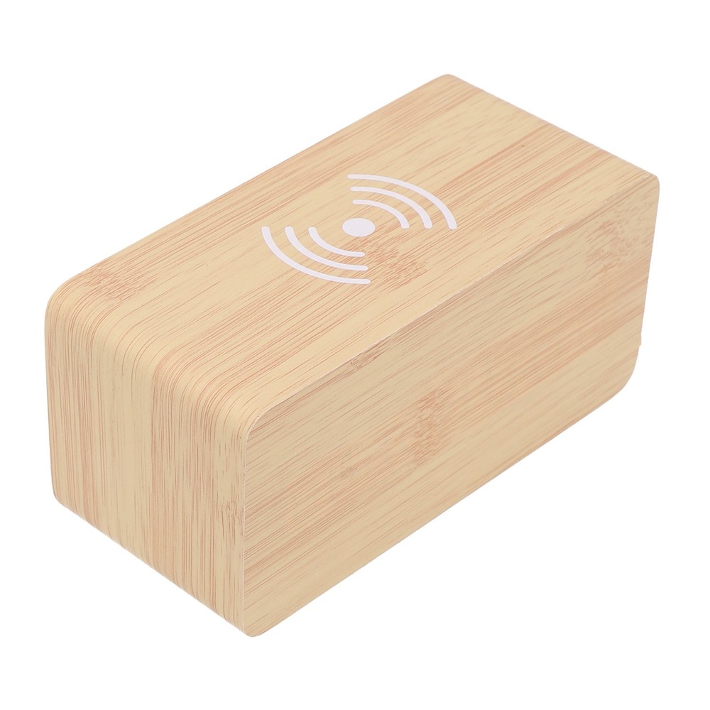 Clock Home D??cor Office Decor Temp Wireless Charging 12/24 Hour Switch