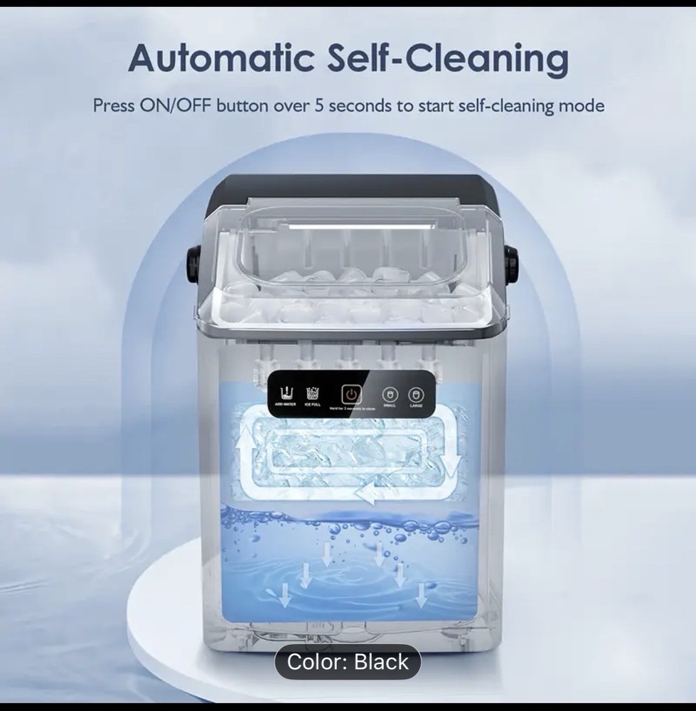 Portable 4L Mini Fridge With Ice Maker