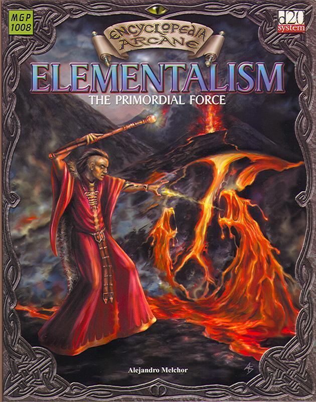 D&D 3rd ed Encyclopedia Arcane Elementalism - D20 *FS