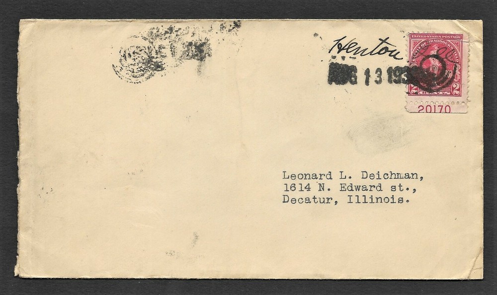 Used #688 With Plate Block Number on Cover