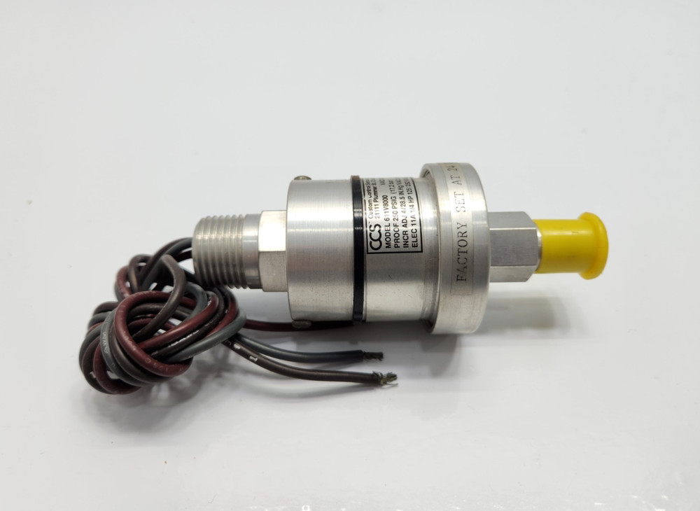 CUSTOM CONTROL SENSORS CCS 611V8000 VACUUM SWITCH 250 PSIG