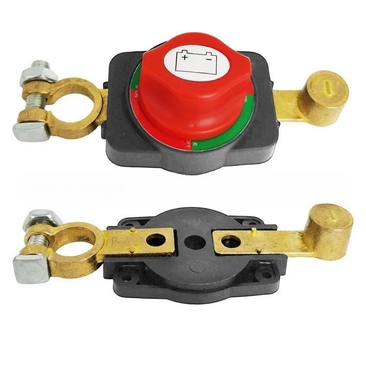 Battery disconnect switch brass battery pole power-off integrated switch car mod