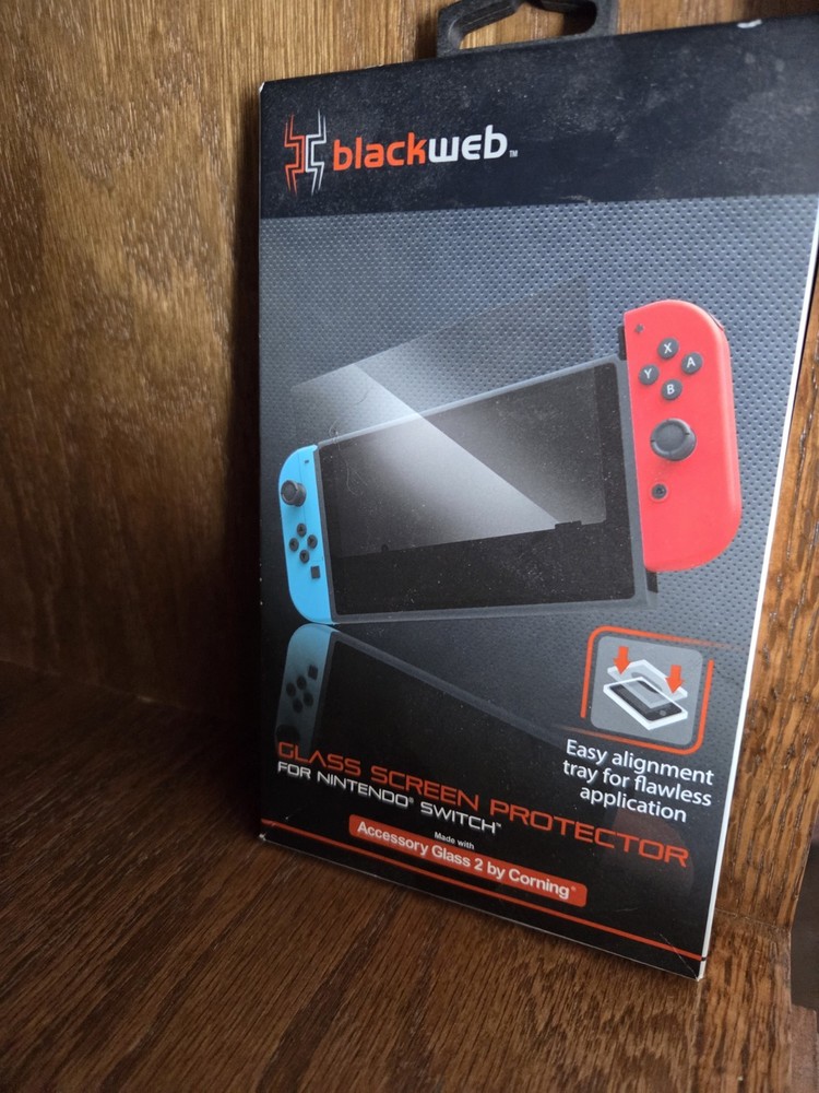 Blackweb Glass Screen Protector Nintendo Switch And Carrying Case Bundle