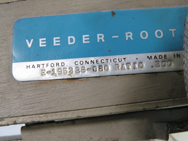 Veeder-Root E-195326-080 Analog Counter 6 Digit USED