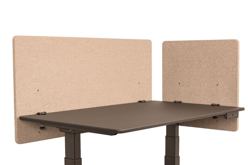 Offex Library, Office DeskMounted Partition Divider 2Piece Desktop Privacy Panel