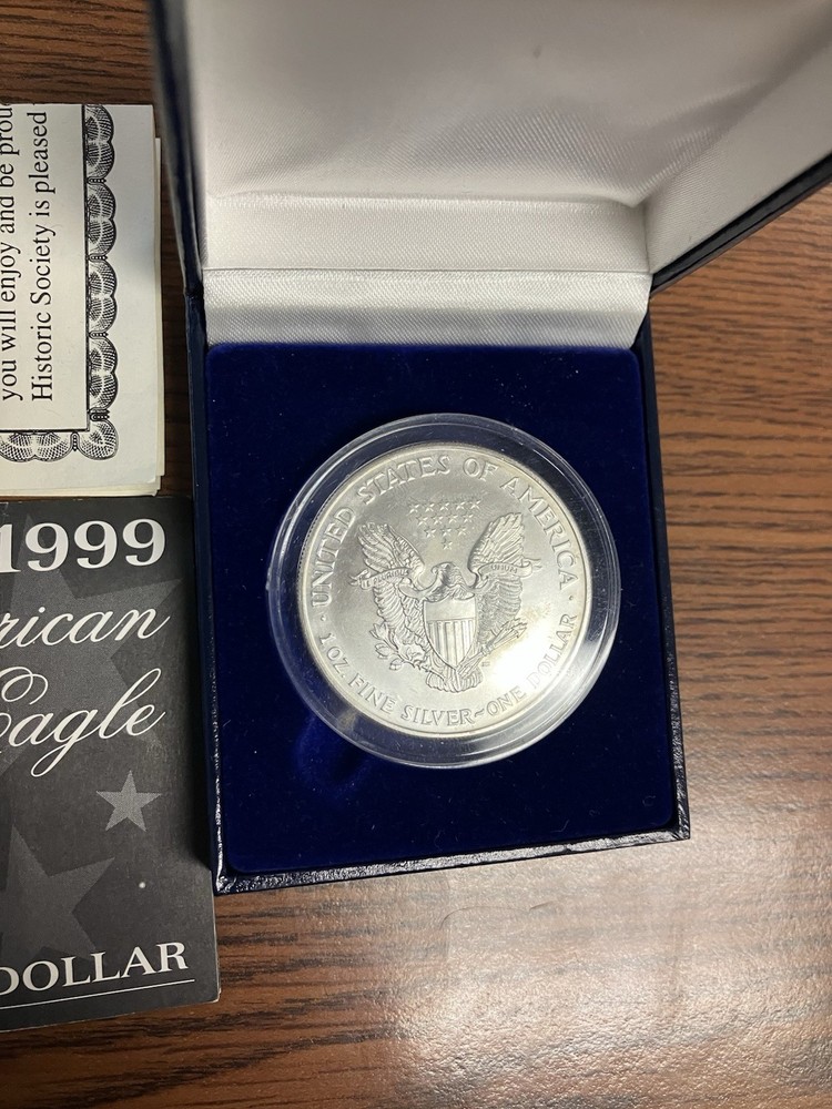 COLORIZED 1999 AMERICAN SILVER EAGLE 3240119