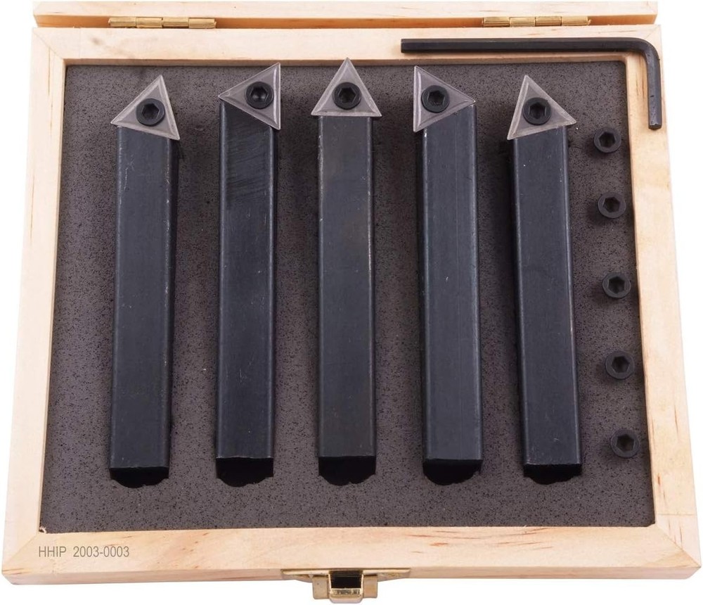 HHIP 2003-0135 Indexable Carbide Turning Tool, 5/8" Shank Type E,