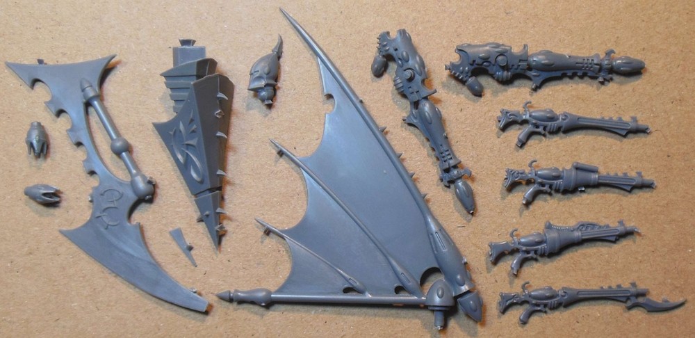Warhammer 40K Drukhari Dark Eldar - Raider Aether Sail Keel Blade Ram (d) Bits