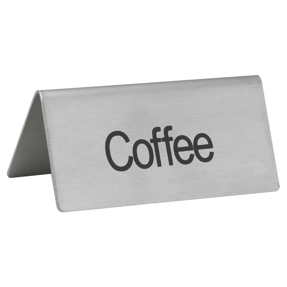 Tent Sign, "Coffee", S/S (12 Each)
