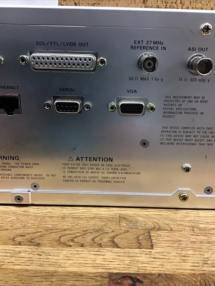 SONY TEKTRONIX MTG100 MPEG GENERATOR Pulled From Working Environment UM