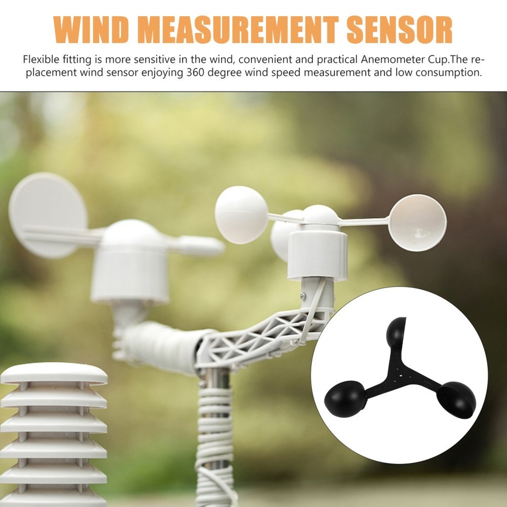 Anemometer Sensor Wind Cups for Weather Station Speed Replacement
