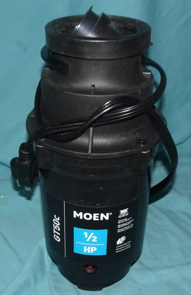 = new = open box = Moen prep GT50C GT Series 1/2 HP Continuous Garbage Disposal
